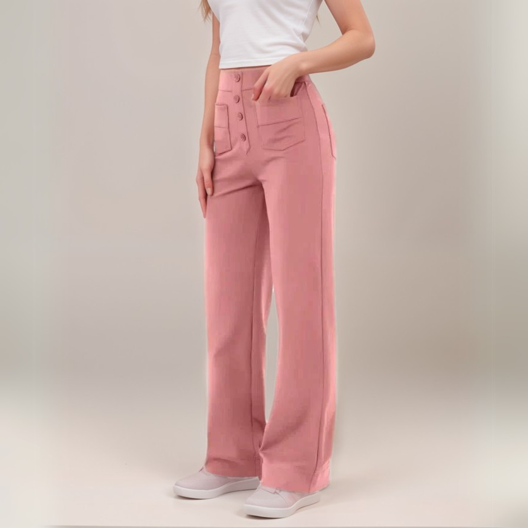 Nina | Elastické kalhoty s vysokým pasem