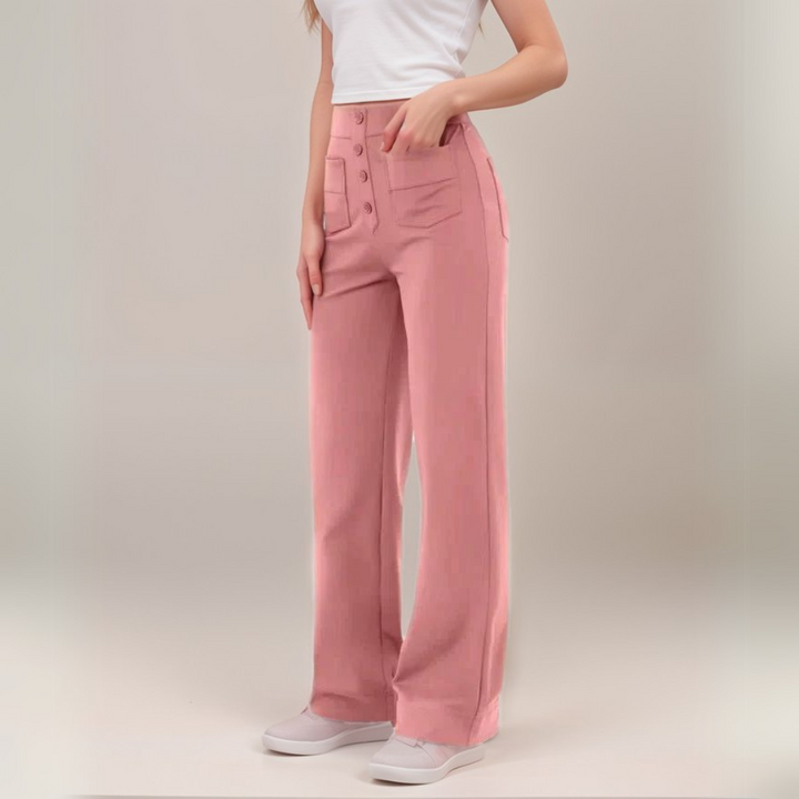 Nina | Elastické kalhoty s vysokým pasem