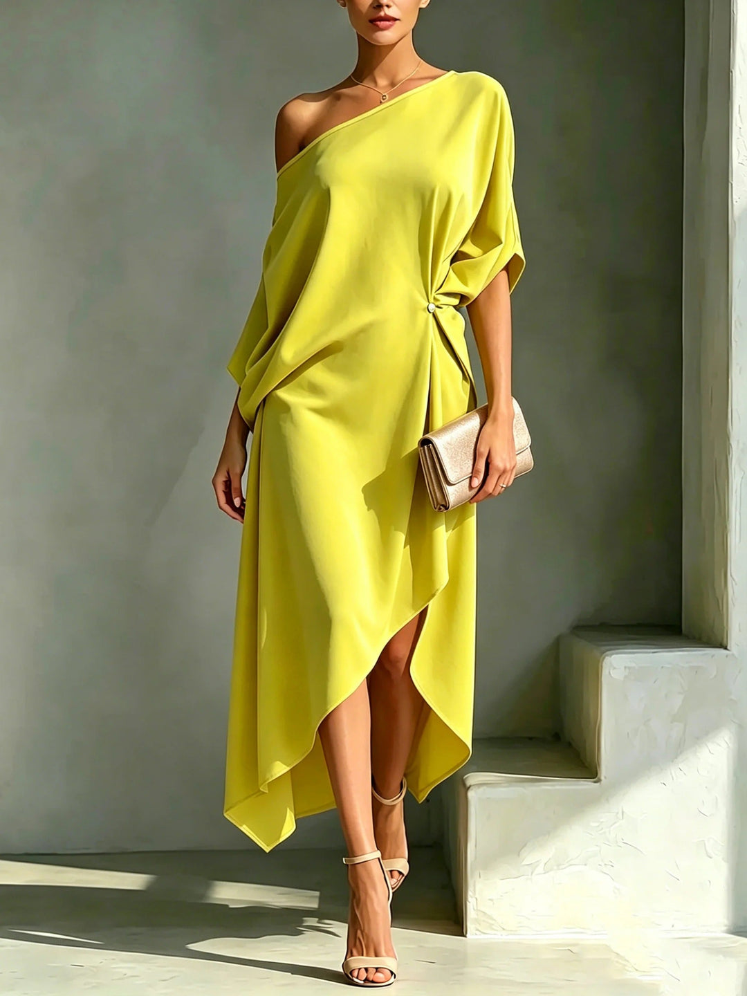Leona | Elegantní asymetrické šaty.