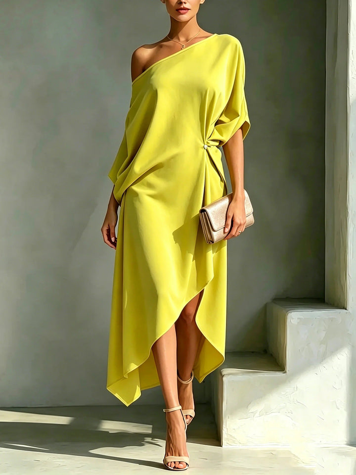 Leona | Elegantní asymetrické šaty.