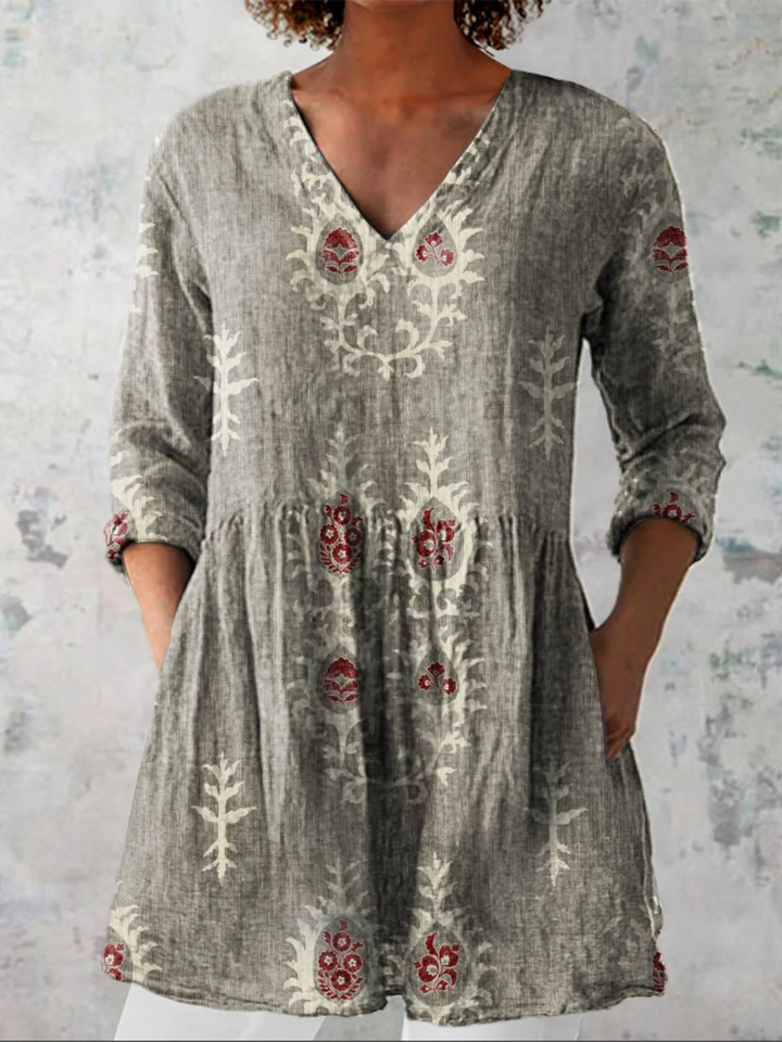 Elise | Dlouhá V-krční Blůza