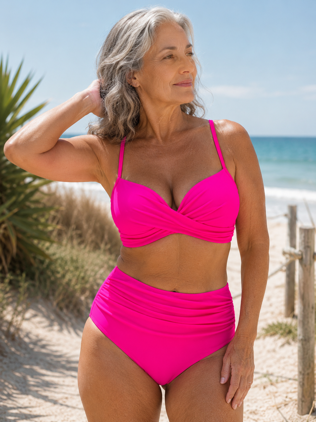 Veronika | Elegantní bikinové kalhotky s vysokým pasem