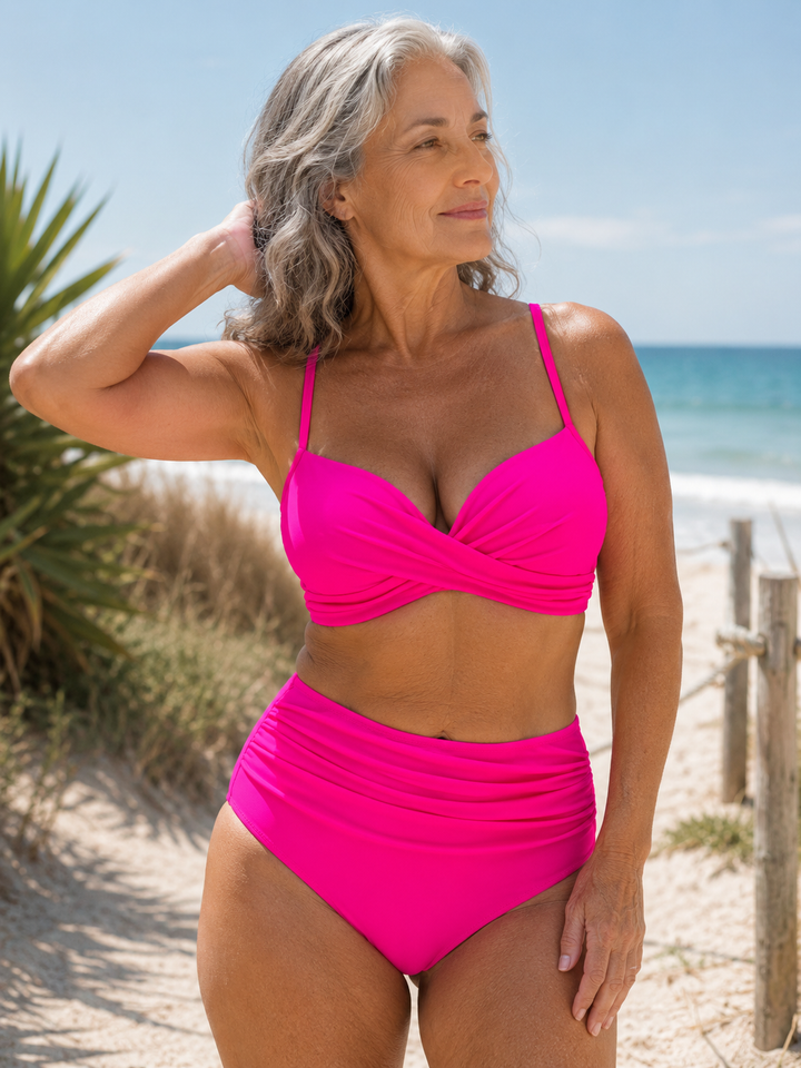 Veronika | Elegantní bikinové kalhotky s vysokým pasem
