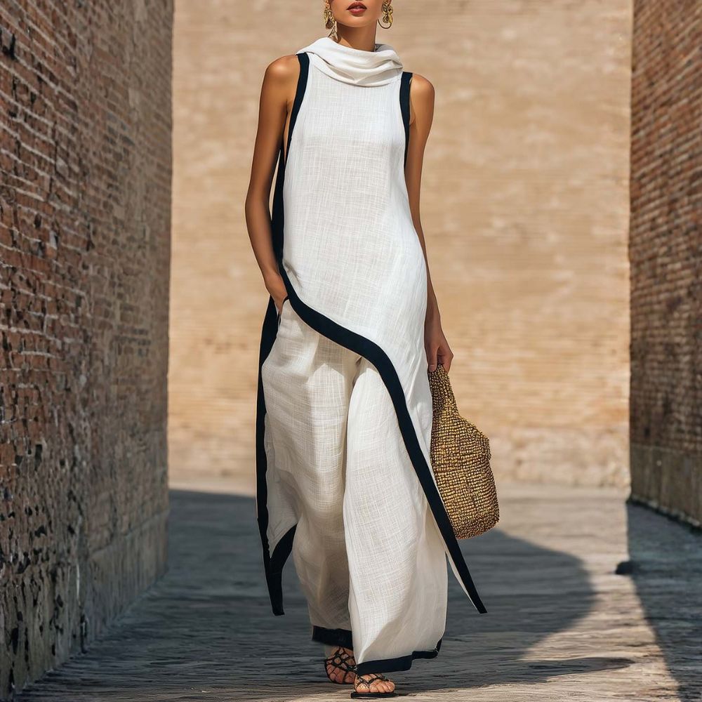 MILA | ELEGANTNÍ LÍNOVÝ KOMPLET