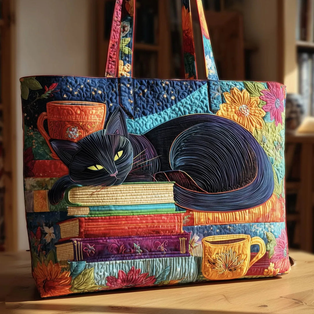 Chat Noir - Elegantní prošívaná taška