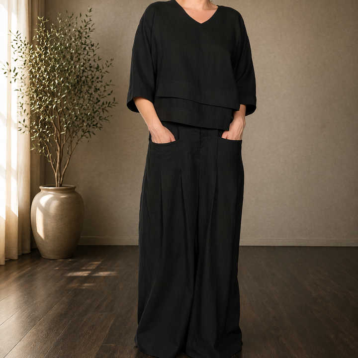 Dominika | Široký minimalistický set ve dvou kusech