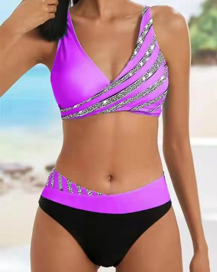 Zuzana | Bikiny s potiskem v teplých tónech