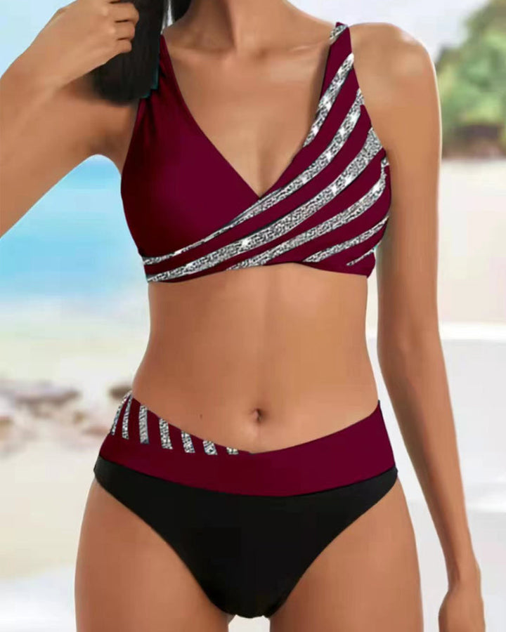 Zuzana | Bikiny s potiskem v teplých tónech