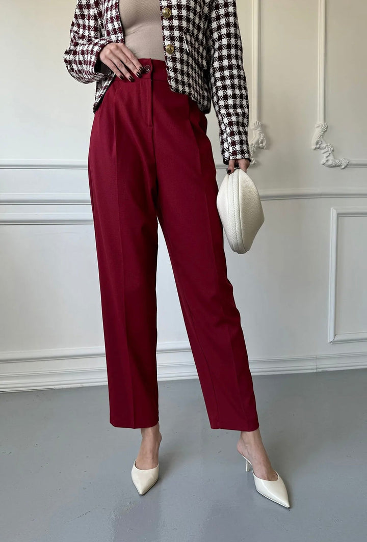 STEFANIE | Klasické slim-fit kalhoty