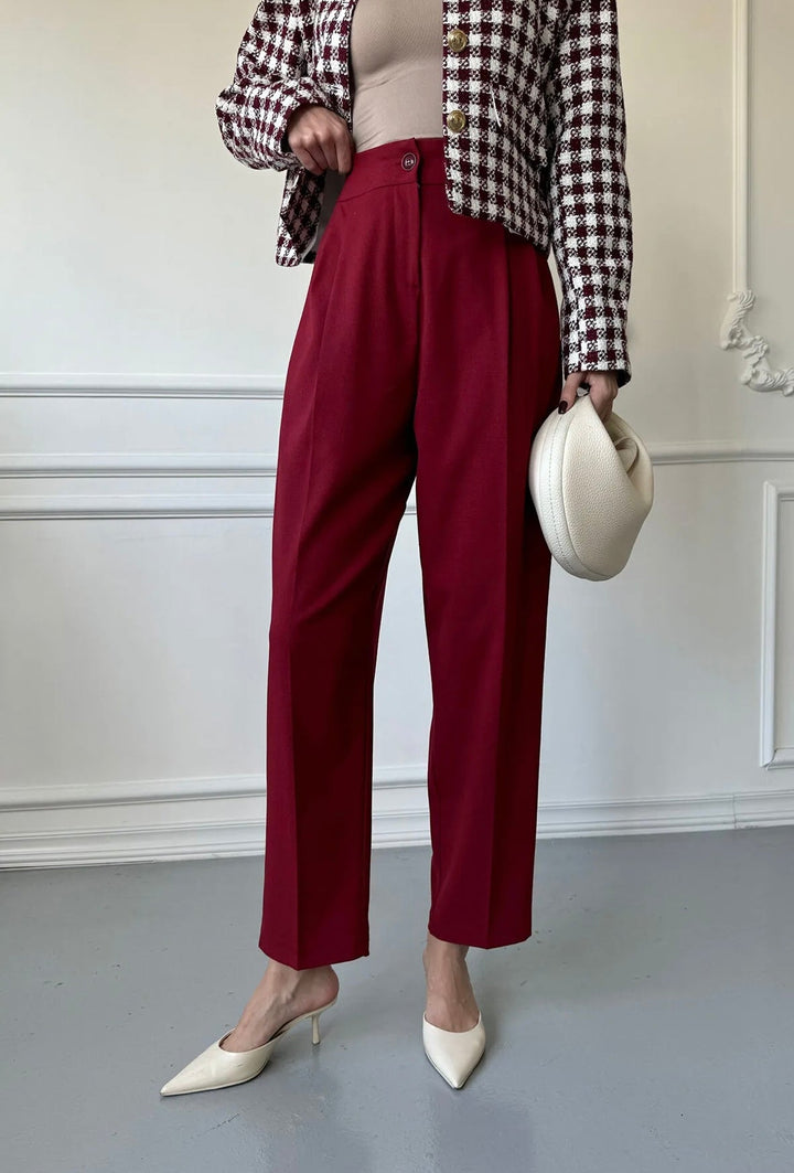STEFANIE | Klasické slim-fit kalhoty