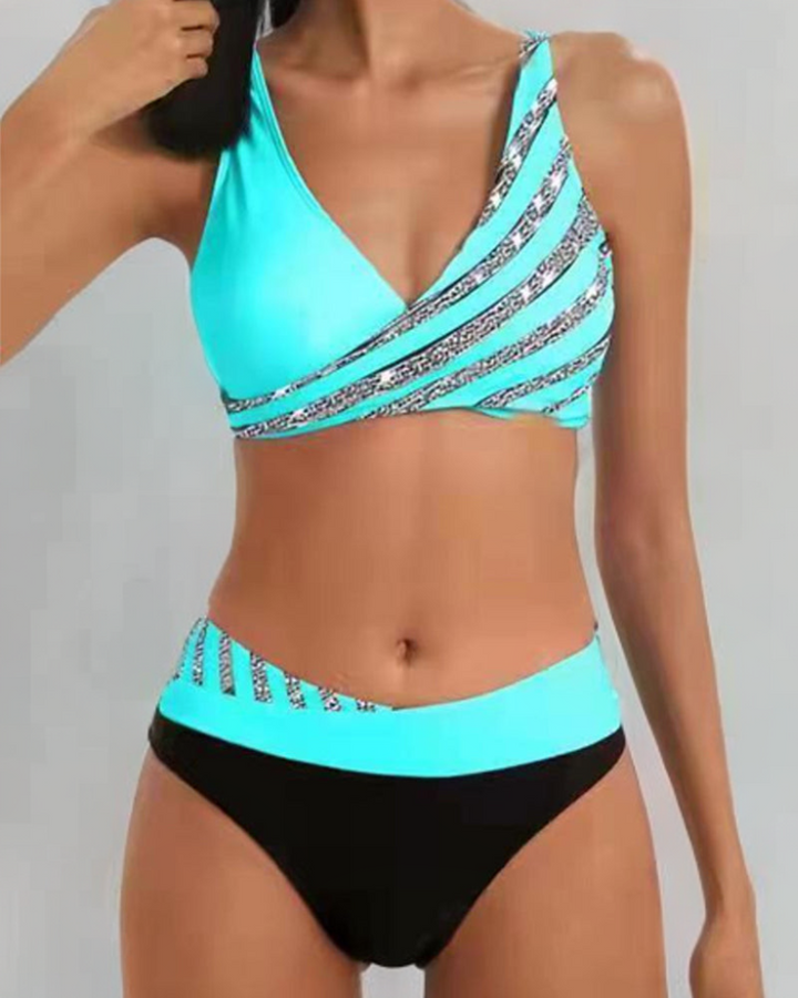 Zuzana | Bikiny s potiskem v teplých tónech