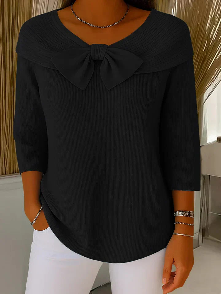 Lima | Elegantní pletený top s mašlí