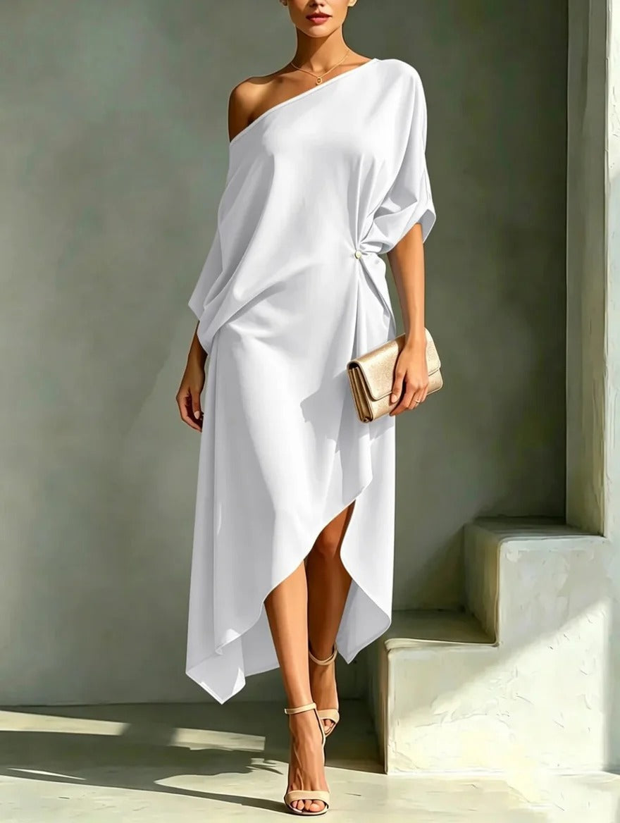 Leona | Elegantní asymetrické šaty.