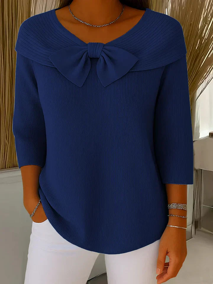 Lima | Elegantní pletený top s mašlí