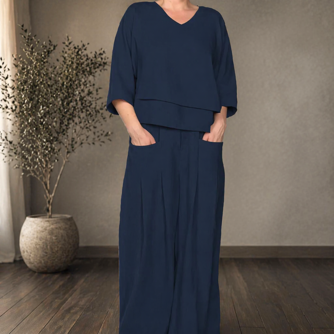 Dominika | Široký minimalistický set ve dvou kusech