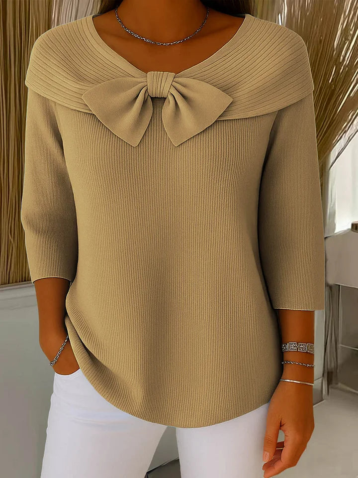Lima | Elegantní pletený top s mašlí