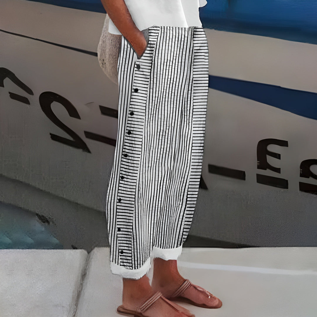 Daniela | Lehké lněné kalhoty